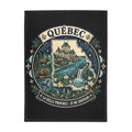 Québec Scenic Plush Fleece Blanket — La Belle Province, Je Me Souviens