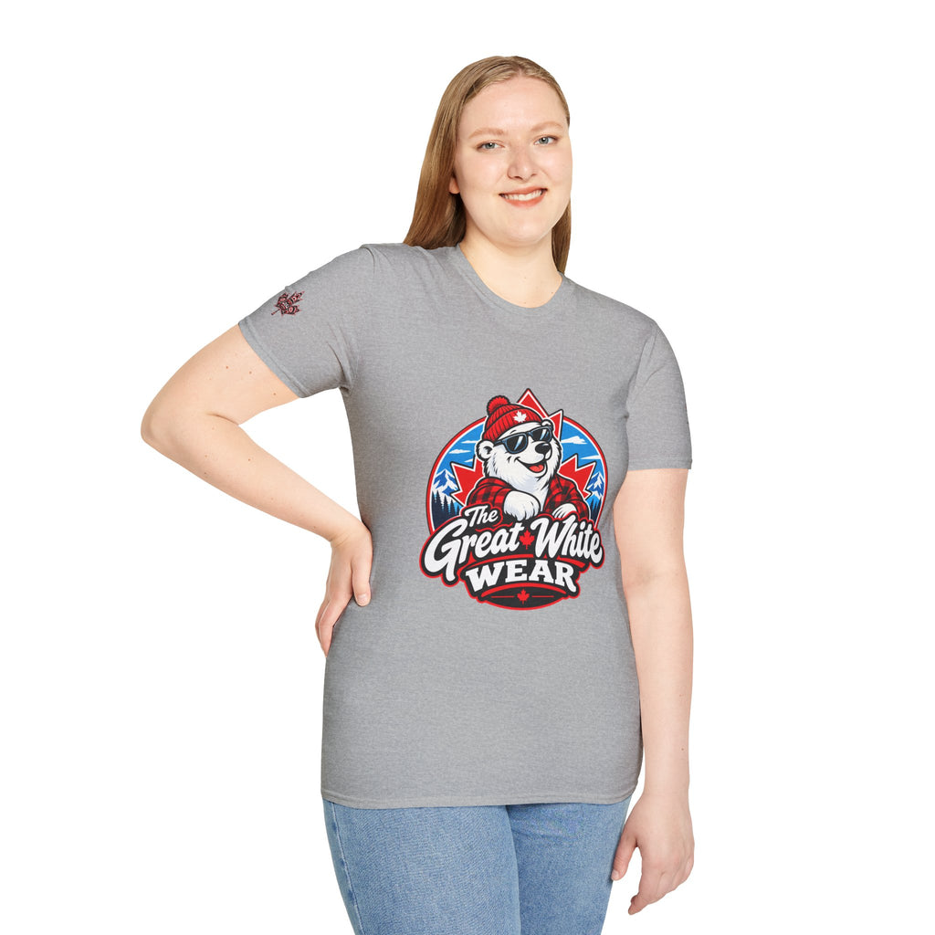 Great White Wear Polar Bear Womens Graphic T‑Shirt