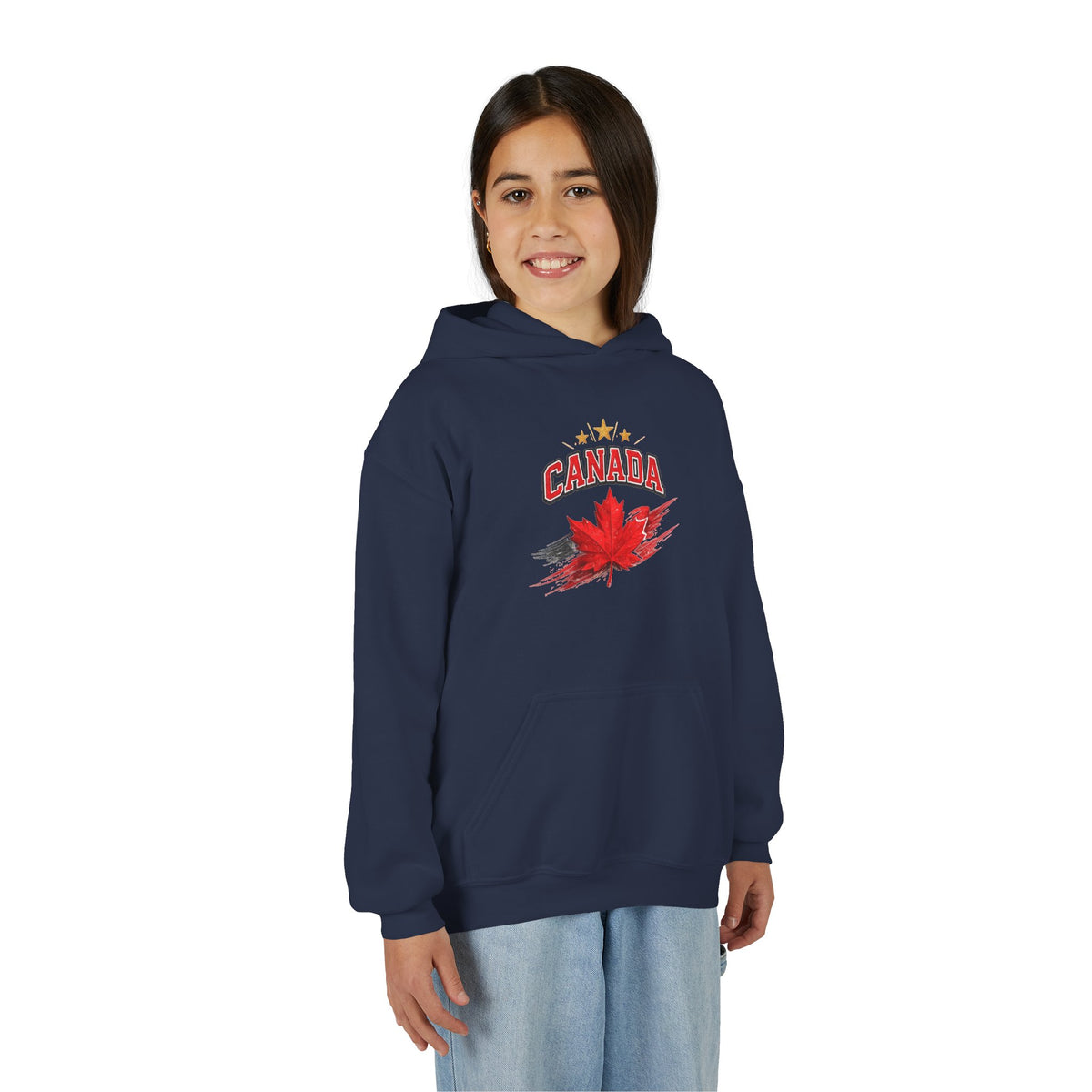 Canada Maple Leaf Youth Hoodie — Patriotic Canadian Youth  Sweatshirt