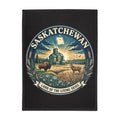 Saskatchewan 'Land of the Living Skies' Plush Fleece Blanket