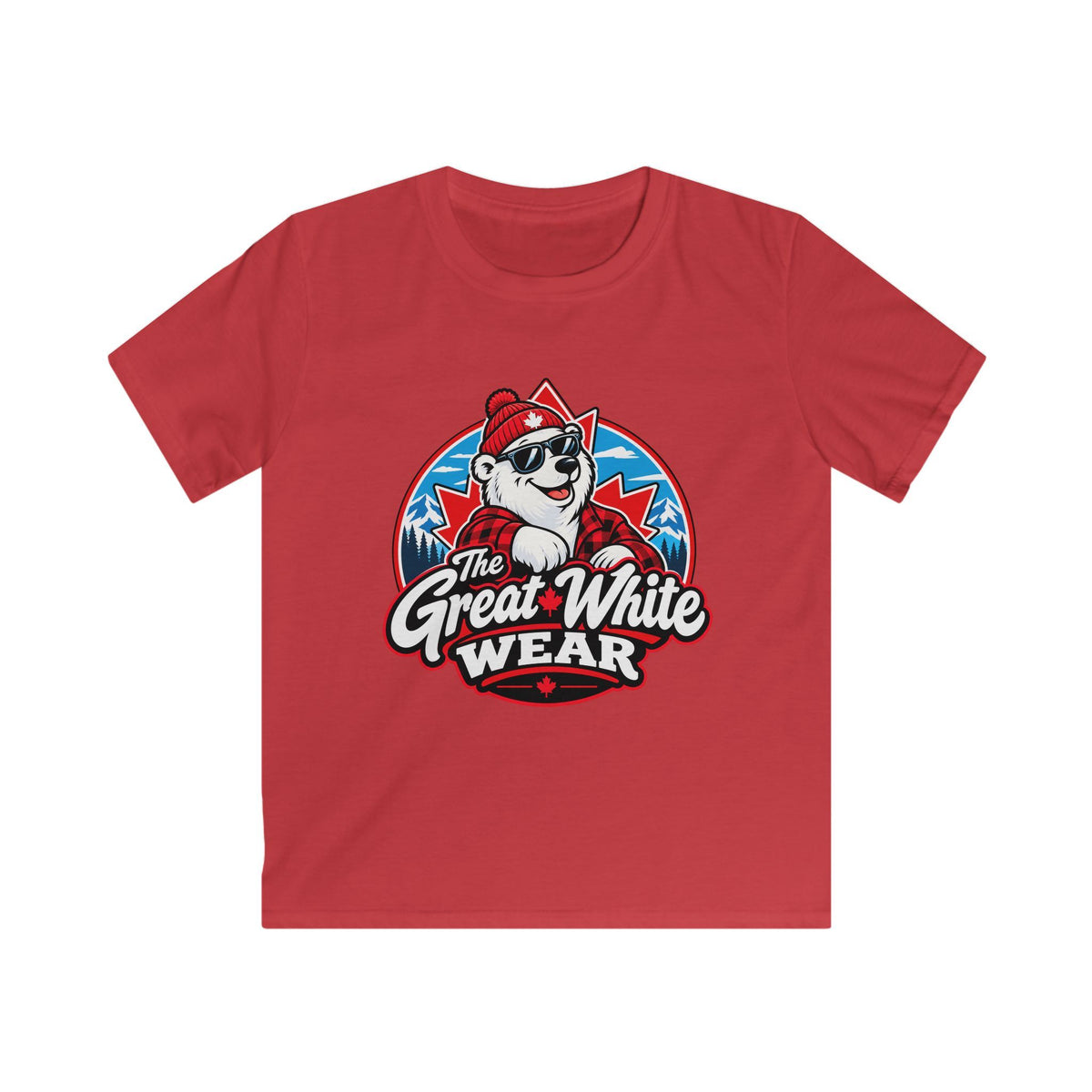 Great White Wear Polar Bear Kids Graphic T‑Shirt