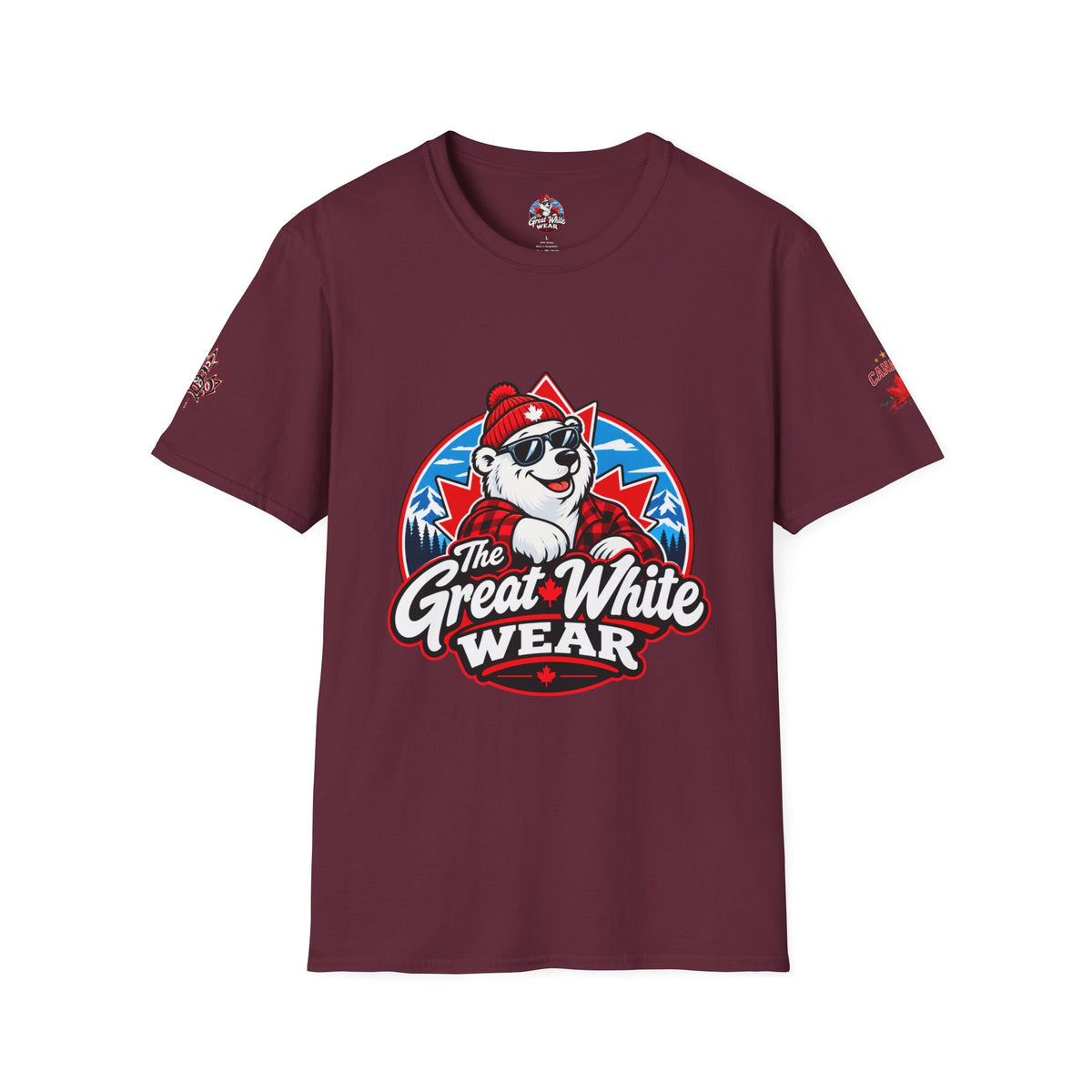 Great White Wear Polar Bear Womens Graphic T‑Shirt