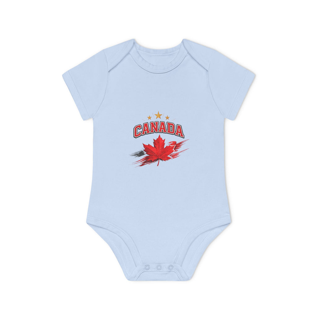 Canada Maple Leaf Baby Bodysuit — Canadian Pride Infant Onesie