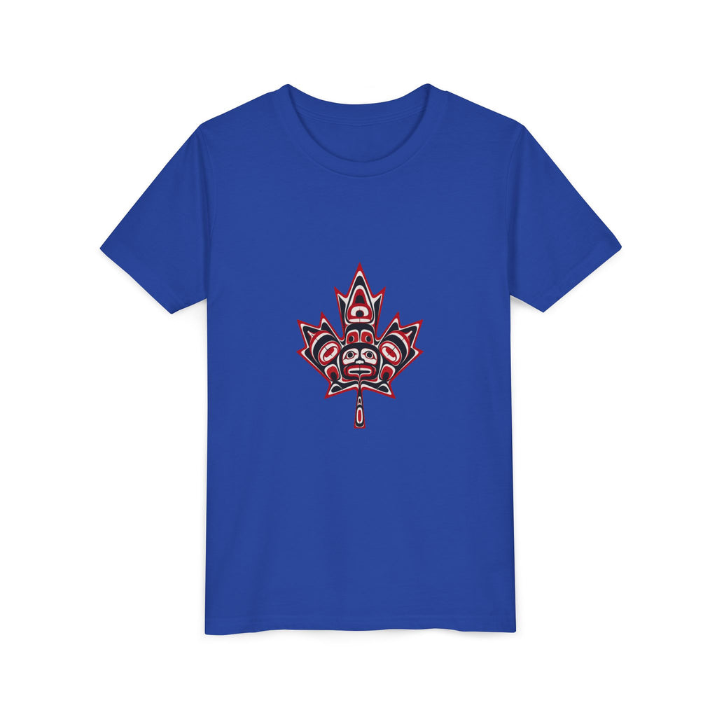 Youth Tee — Indigenous-Style Maple Leaf Graphic