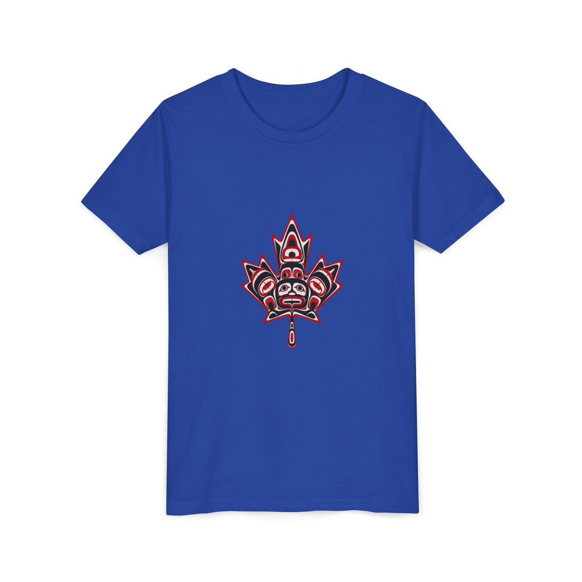 Youth Tee — Indigenous-Style Maple Leaf Graphic
