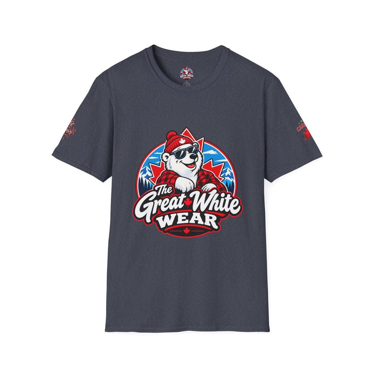 Great White Wear Polar Bear Mens Graphic T‑Shirt