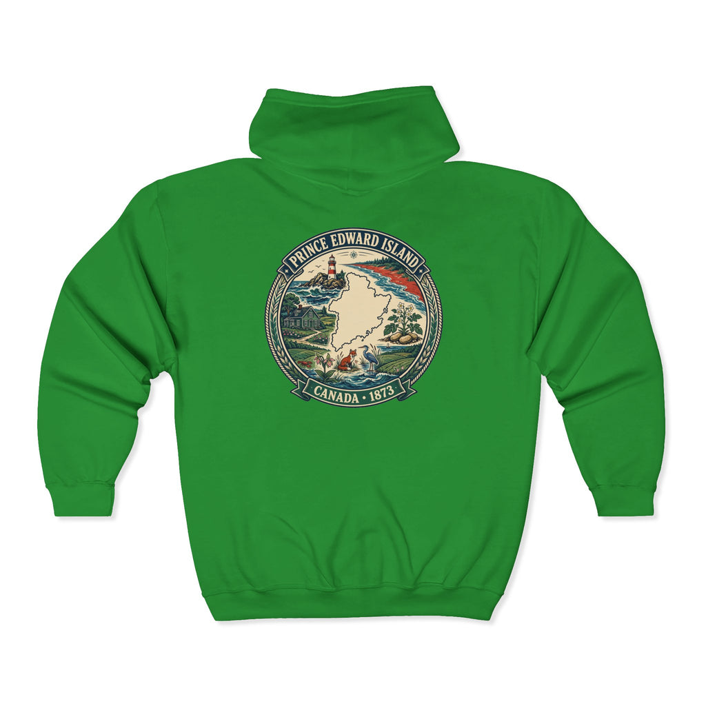 Prince Edward Island Vintage Map Hoodie— Canada 1873 Travel Hoodie