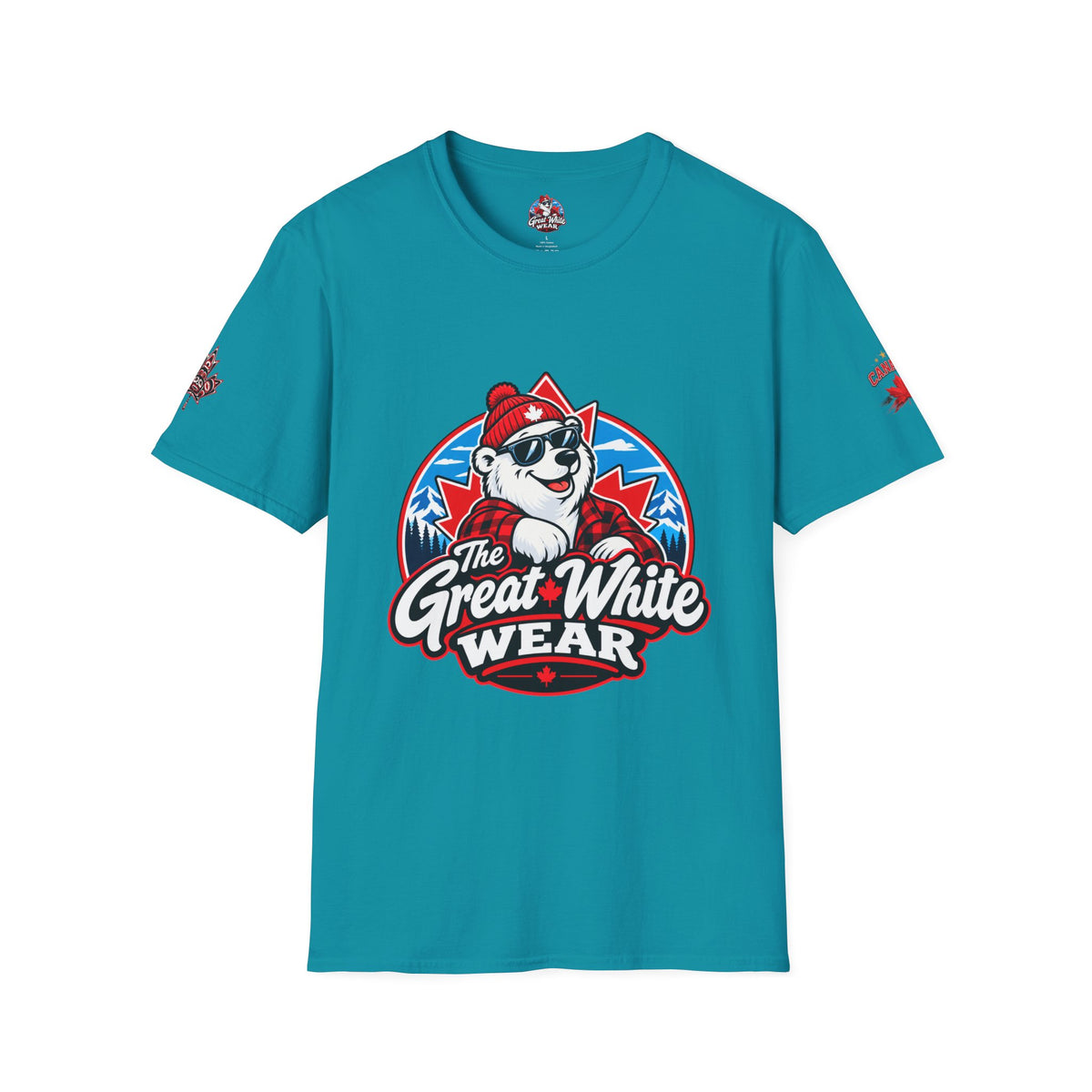 Great White Wear Polar Bear Womens Graphic T‑Shirt