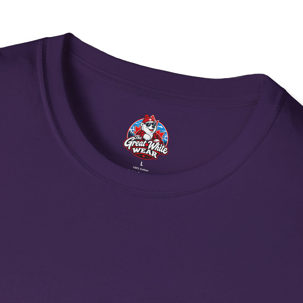 Canada Heartbeat T-Shirt — Red Maple Leaf ECG Design
