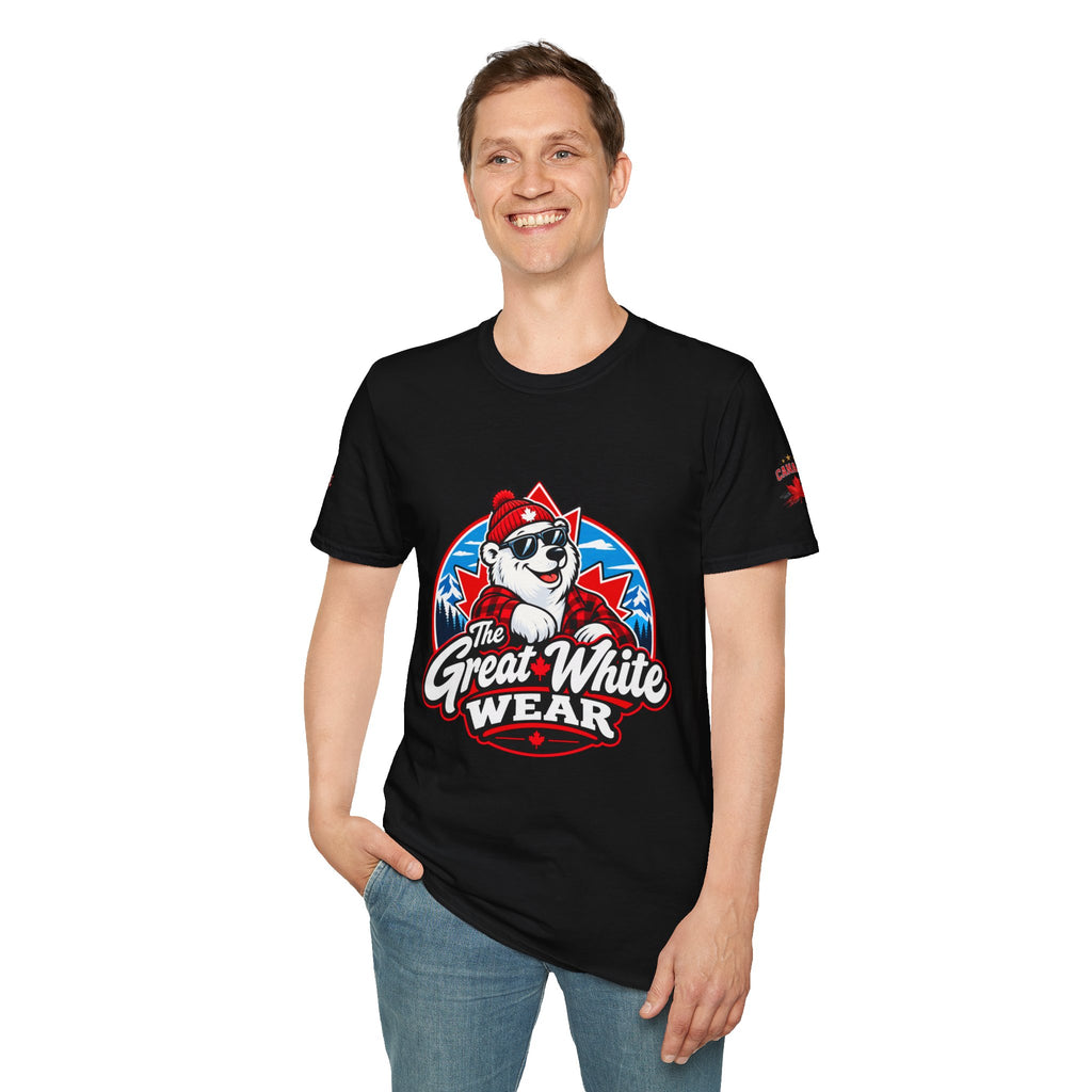 Great White Wear Polar Bear Mens Graphic T‑Shirt
